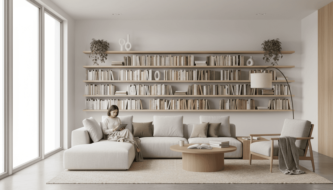 Eclectic reading nook with mixed patterns and cozy armchair